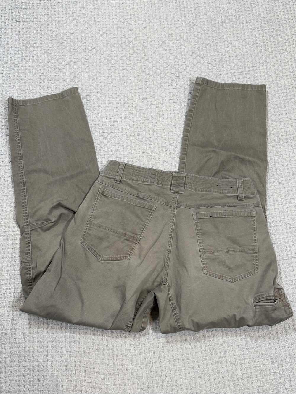 Kuhl Slackr Vintage Patina Men's Outdoor Hiking Pants Gray Tan Khaki Size 36x34